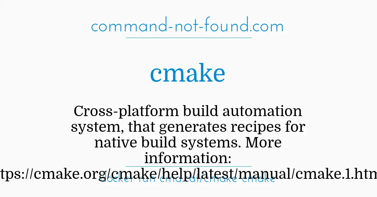 Www dockerfile run cmake